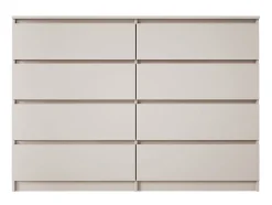 Commode 8 tiroirs, cachemire, 139 x 39 x 101 cm