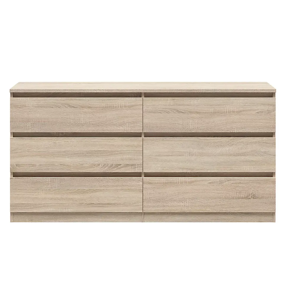 Commode 6 tiroirs Edwin Bois clair
