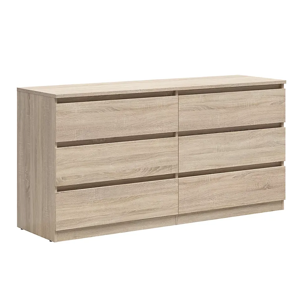 Commode 6 tiroirs Edwin Bois clair