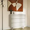 Commode 4 tiroirs grège 101 cm WUWU