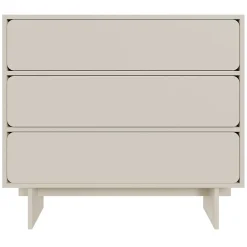 Commode 4 tiroirs grège 101 cm WUWU