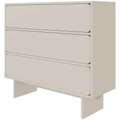 Commode 4 tiroirs grège 101 cm WUWU