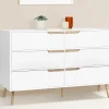 Commode 6 tiroirs HELSINKI 115 cm scandinave blanc