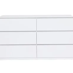 Commode 6 tiroirs TOMI XXL 140 cm bois blanc