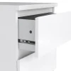 Commode Accudino, Commode polyvalente, Commode de chambre, Meuble avec tiroirs, 50x40 h70 cm, Blanc