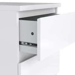 Commode Accudino, Commode polyvalente, Commode de chambre, Meuble avec tiroirs, 50x40 h70 cm, Blanc