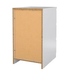 Commode Accudino, Commode polyvalente, Commode de chambre, Meuble avec tiroirs, 50x40 h70 cm, Blanc