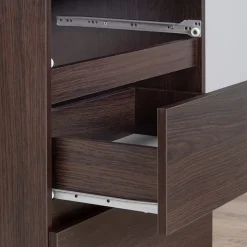 Commode AKORD K140 Wengé 138 cm 8 tiroirs façade Wengé 138x40x99 cm