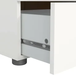 Commode Aramis, Commode polyvalente, Commode de chambre, Meuble avec tiroirs, 70x40 h82 cm, Blanc