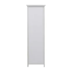 Commode Armoire Blanc Gris 3 Tiroirs Porte Bois 102x32x27