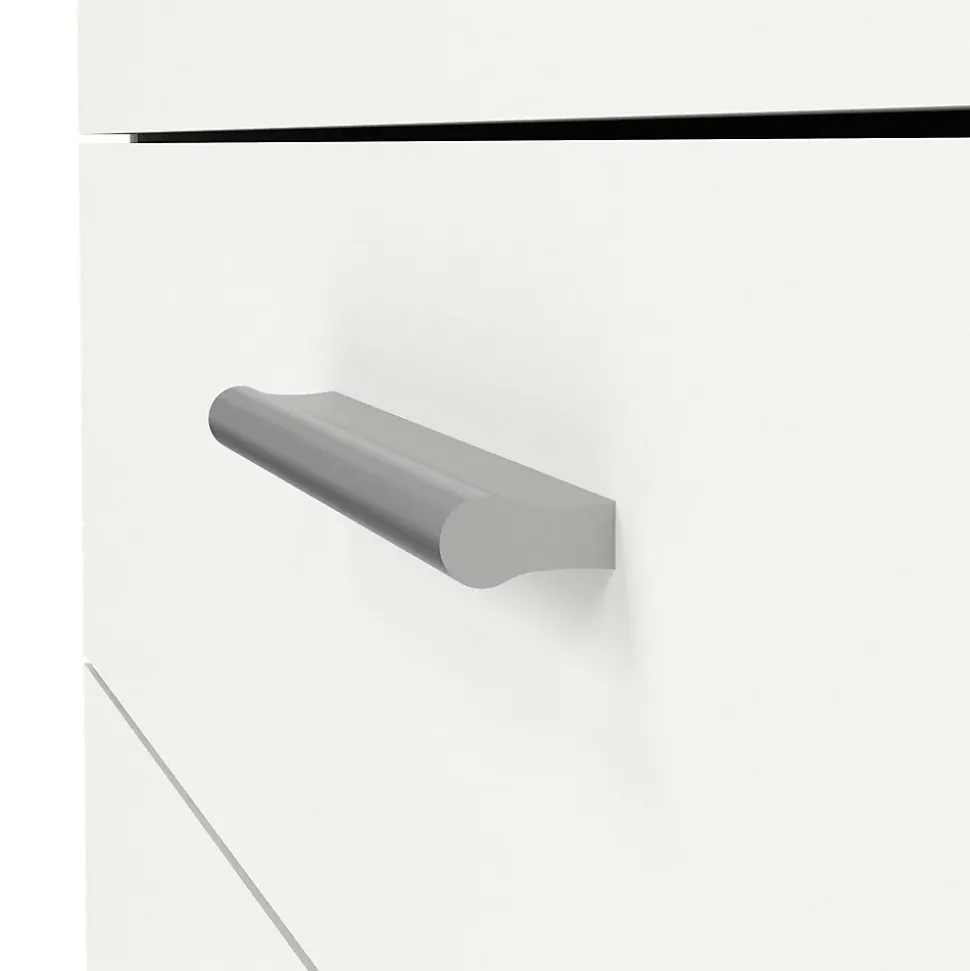 Commode Arwen, Commode polyvalente, Commode de chambre, Meuble avec tiroirs, 80x40 h68 cm, Blanc