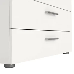 Commode Arwen, Commode polyvalente, Commode de chambre, Meuble avec tiroirs, 80x40 h68 cm, Blanc
