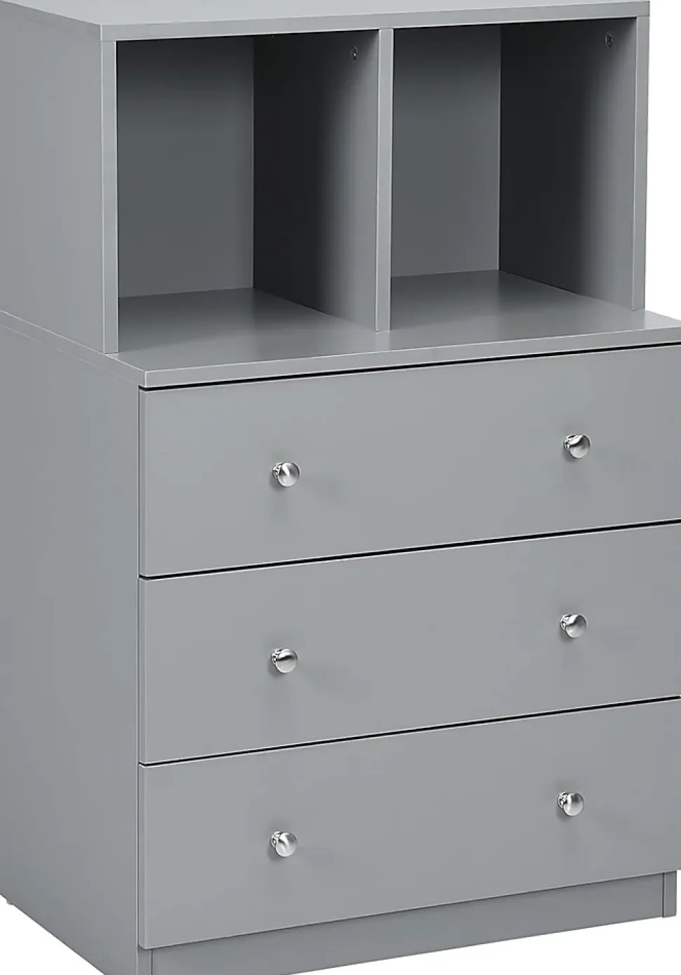 Commode avec 3 Tiroirs Coulissants 60x40x94CM,Organisateur de Rangement avec Dispositifs Anti-Basculement,Gris