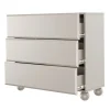 Commode beige avec 3 tiroirs 100 cm CHOCOLATED