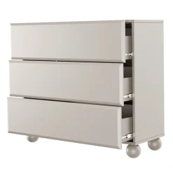 Commode beige avec 3 tiroirs 100 cm CHOCOLATED