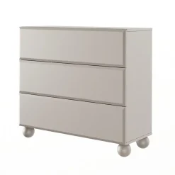 Commode beige avec 3 tiroirs 100 cm CHOCOLATED