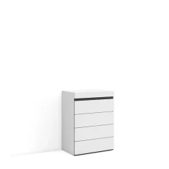 Commode buffet armoire 57x35x75cm couleur blanc et noir
