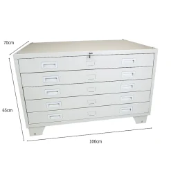 Commode D architectes Métallique, Verrouillable, à 5 Tiroirs A1