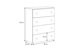 Commode d'enfant Emily, football
