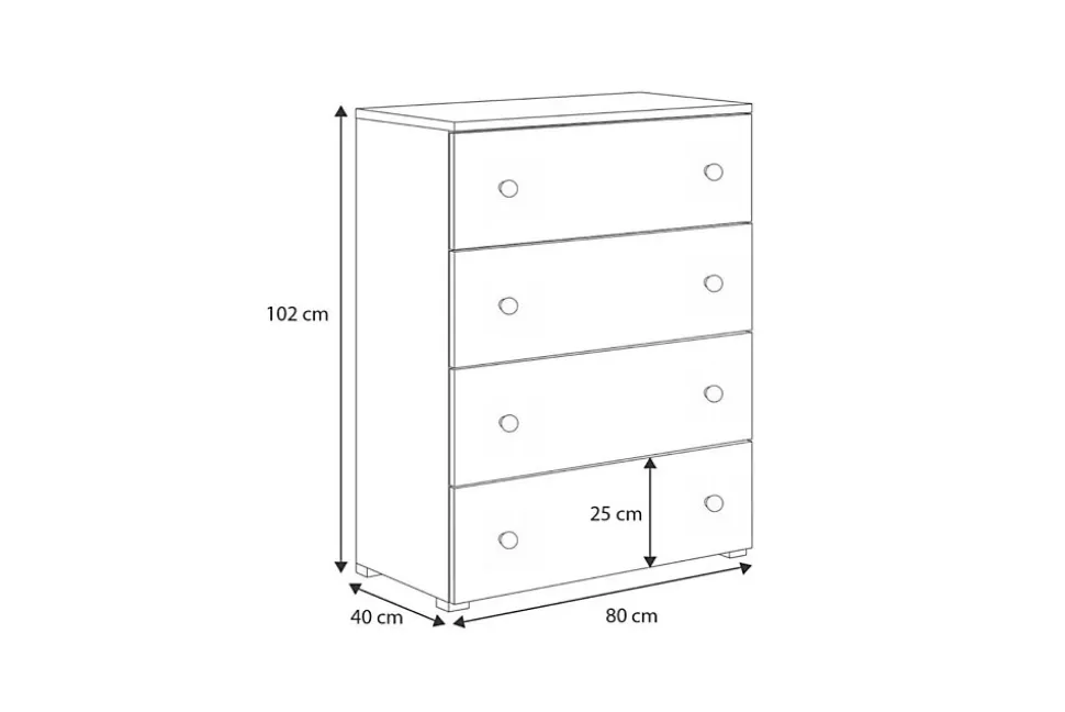 Commode d'enfant Emily, football