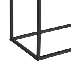 Commode Design Motala 90 x 109 x 30 cm Effet Bois Foncé Noir en.casa
