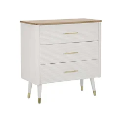 Commode en bois 3 tiroirs Matera 78x37x80 cm