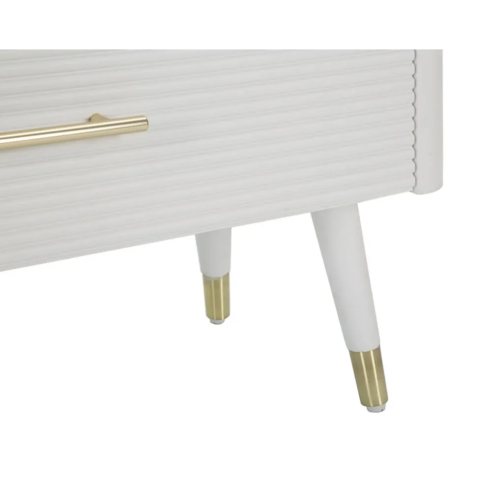 Commode en bois 3 tiroirs Matera 78x37x80 cm