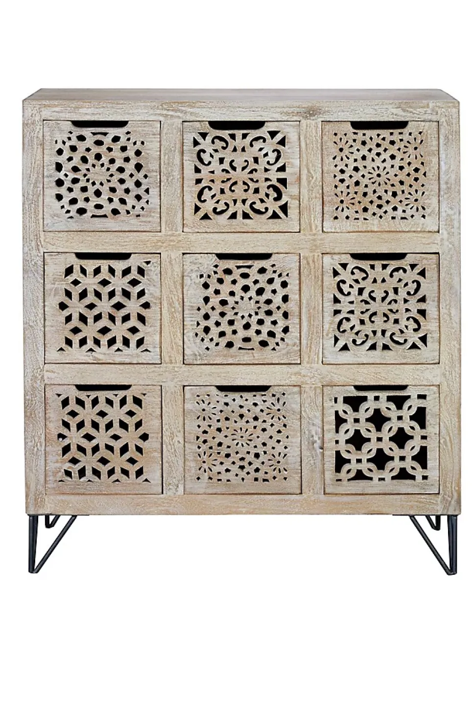 Commode en manguier blanc vieilli