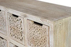 Commode en manguier blanc vieilli