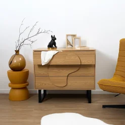 Commode en mdf et métal Calypso