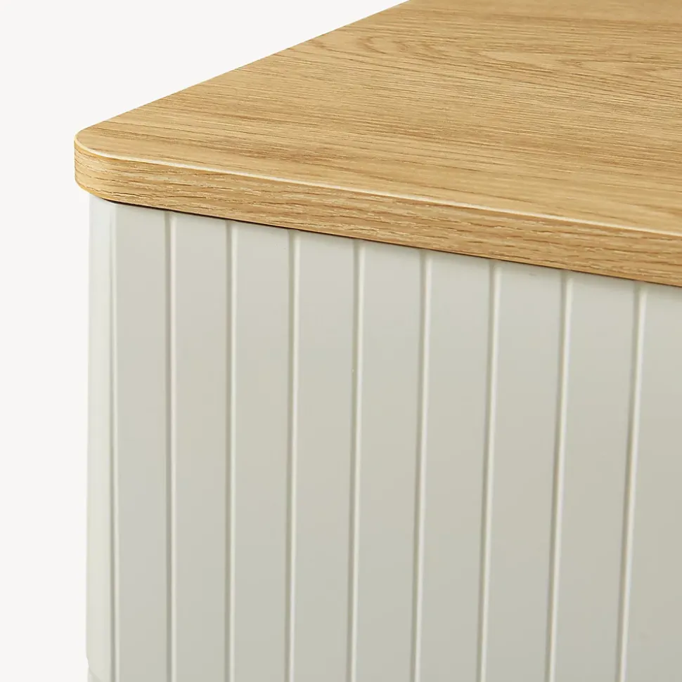 Commode Ferrersp 70 x 60 x 40 cm effet chêne / couleur sable en.casa