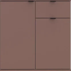 Commode GANYMEDE 2 portes 1 tiroir Terracotta 80,1 x 34,1 x 82,3 cm
