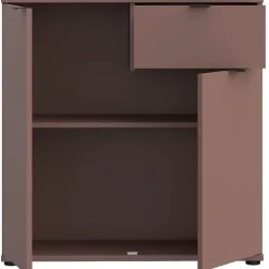 Commode GANYMEDE 2 portes 1 tiroir Terracotta 80,1 x 34,1 x 82,3 cm