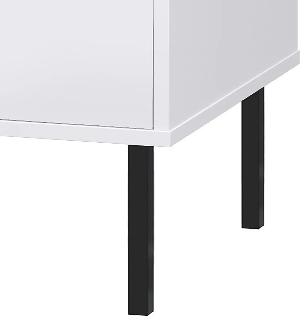 Commode haute à quatre portes Venus white loft