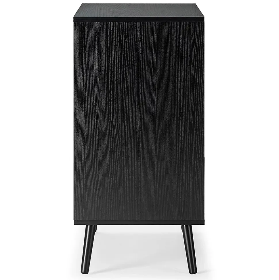 Commode Lluvia 3 tiroirs couleur noir