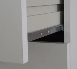 Commode Meuble de rangement coloris blanc - Hauteur 78 x Longueur 74 x Profondeur 40 cm