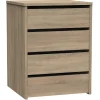 Commode Meuble de rangement coloris Cambrian - Hauteur 61 x Longueur 46 x Profondeur 45 cm
