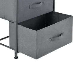 Commode meuble de rangement avec 3 tiroirs en non-tissé 73 x 45 x 30 cm pro.tec
