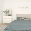 Commode, Meuble de rangement avec 3 tiroirs coloris blanc - Hauteur 83 x Longueur 80 x profondeur 48 cm