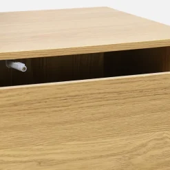 Commode. module de rangement décor bois chêne 3 tiroirs - Kompo
