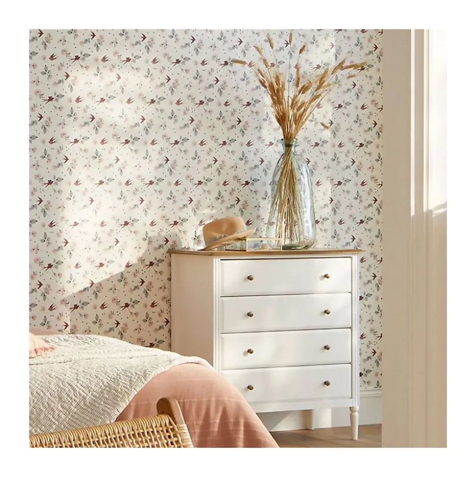 Commode Solen - blanc et bois - Atmosphera