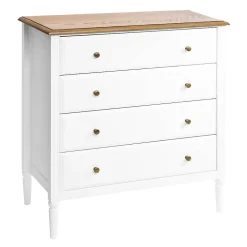 Commode Solen - blanc et bois - Atmosphera