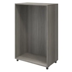 Commode sur pieds effet chêne grisé 6 tiroirs GoodHome Atomia H. 112,5 x L. 75 x P. 45 cm