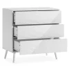 Commode Telmo 3 tiroirs couleur Blanc