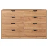 Commode Varkaus 90 x 140 x 40 cm effet chêne en.casa