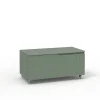 Commode VENERE vert sauge avec roues