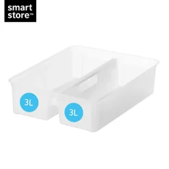 Compartiment 2 x 3L pour boîte de rangement SmartStore Classic Orthex L. 29 cm x P. 38 cm transparent