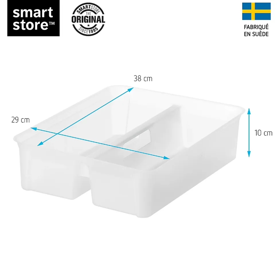 Compartiment 2 x 3L pour boîte de rangement SmartStore Classic Orthex L. 29 cm x P. 38 cm transparent