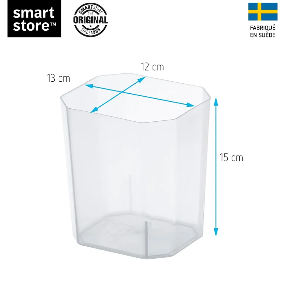 Compartiment 1,6L pour boîte de rangement SmartStore Classic Orthex L. 12 cm x P. 13 cm transparent