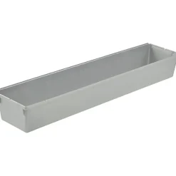 Compartiments modulables gris pour tiroir - 8 x 38 x 5 cm